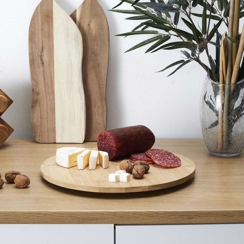 Plateau Tournant Rond D.35cm En Bambou - Koria