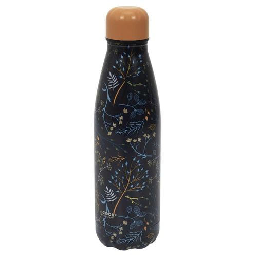 Coffret Bouteille Isotherme 50cl Motif Nature + Pochon + Mousqueton - Marina