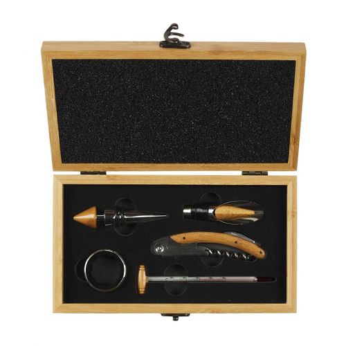 Coffret Pour Le Vin "millésime Meilleur Papa" 5 Pièces - Vinevasion