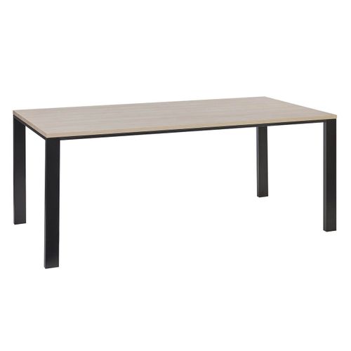 Ensemble Séjour Table Repas 170cm + Buffet Aspect Bois Finition Urban Oak - Bonnie
