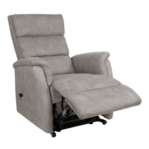 Fauteuil Relax Releveur Tissu Polyester Imitation Cuir Beige - Millor
