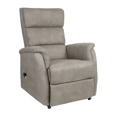 Fauteuil Relax Releveur Tissu Polyester Imitation Cuir Beige - Millor