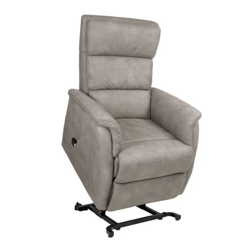 Fauteuil Relax Releveur Tissu Polyester Imitation Cuir Beige - Millor