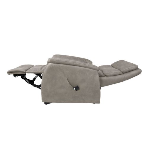 Fauteuil Relax Releveur Tissu Polyester Imitation Cuir Beige - Millor