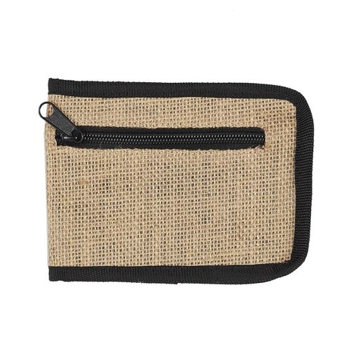 Tote Bag Pliable En Coton Blanc Avec Pochette En Jute (42 X 36,5 Cm) - Jutty