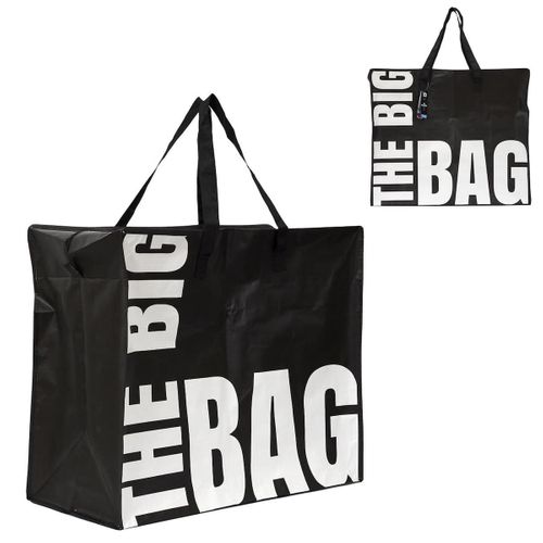 Sac XXL Noir Multiusages Avec Message En Polypropylène (60 X 50 Cm) - Totemax