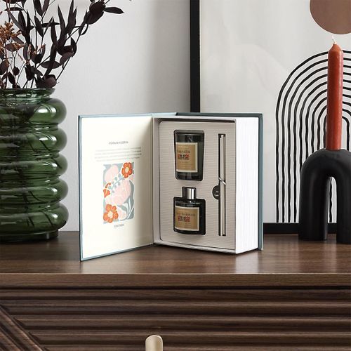 Coffret Avec 1 Bougie Parfumée Magnolia Et 1 Diffuseur Fleur De Coton