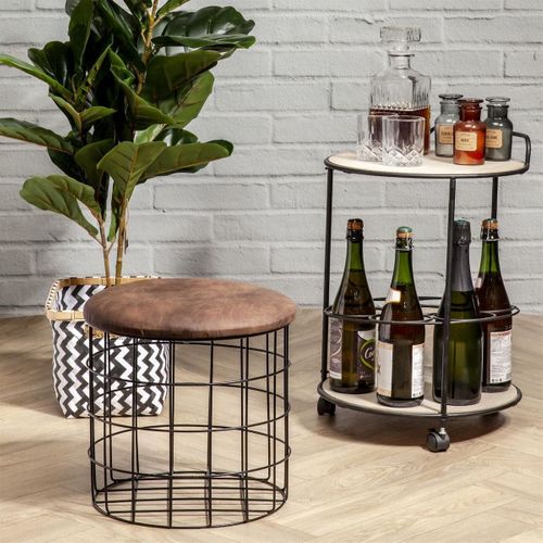 Bougie XXL En Verre Marron Parfum Ambre (h25,5cm)
