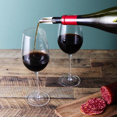 Aérateur-verseur De Vin En Plastique Noir -