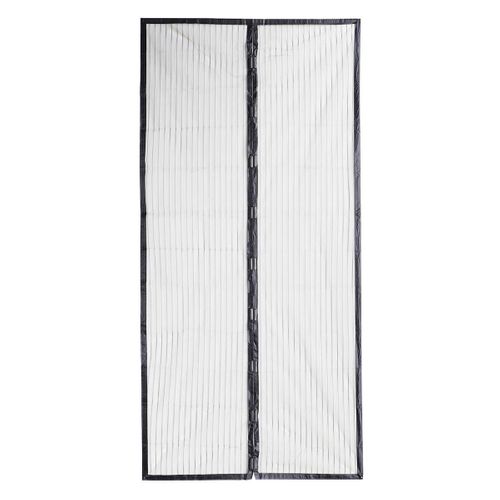 Moustiquaire Pour Porte Magnétique 200x100 Cm Noire -