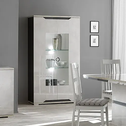 Vitrine 2 Portes Avec LED - Brise