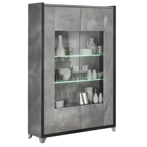 Ensemble Vitrine 2p + Table De Repas à Pied Central - Hoffman