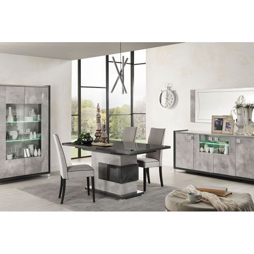 Hoffman - Ensemble Séjour Avec Table De Repas À Pied Central