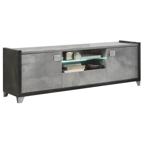 Hoffman - Ensemble Meuble TV 160cm + Table Basse à 4 Pieds