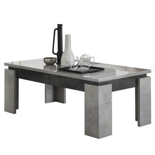 Hoffman - Ensemble Meuble TV 160cm + Table Basse à 4 Pieds