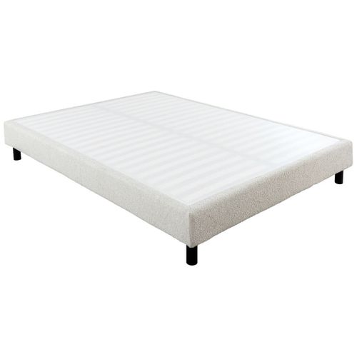 Sommier Tapissier Démontable 140x190cm Bouclette Crème - Tapikit