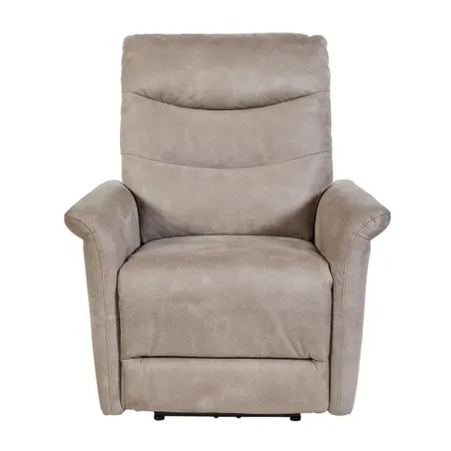 Fauteuil Relax électrique Tissu Microfibre Taupe - Pylos