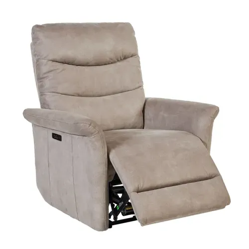 Fauteuil Relax électrique Tissu Microfibre Taupe - Pylos
