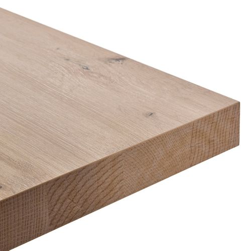Ensemble Séjour Table Repas 170cm Piètement X + Buffet Aspect Bois Finition Hudson Oak - Uridson