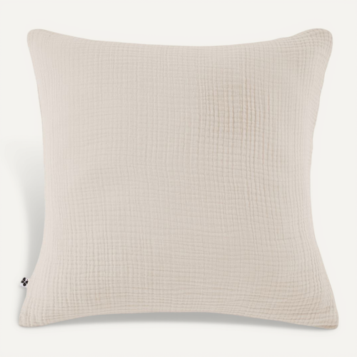Taie D'oreiller 80x80cm Gaze De Coton Coloris Pampa - Inalia