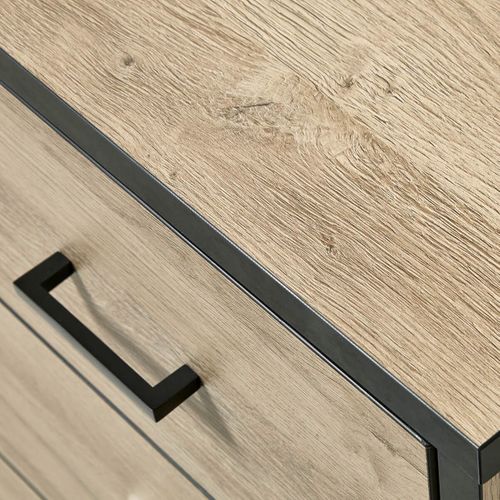 Commode 3 Tiroirs Imitation Chêne - Eleos