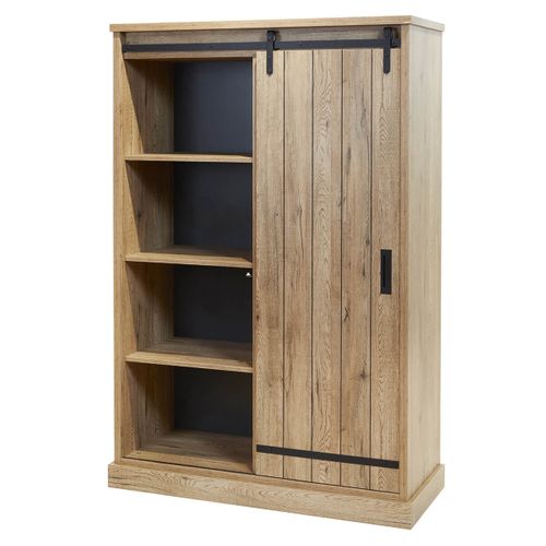 Cedra - Ensemble Industriel Argentier + Table 200cm Piètement U