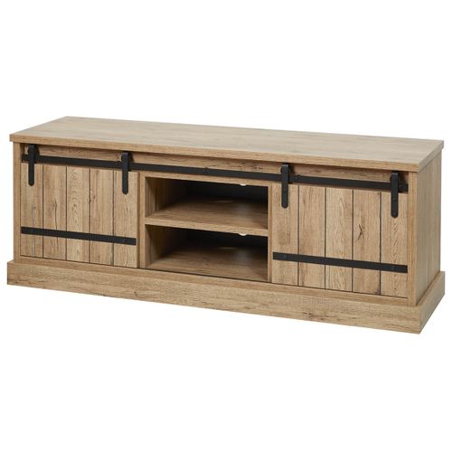 Cedra - Ensemble Salon Industriel Meuble TV + Table Basse