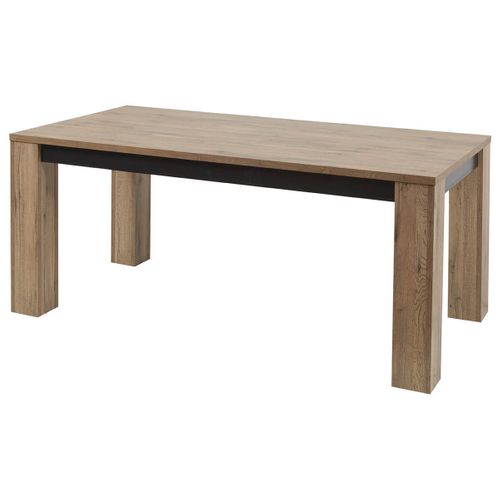 Table Allongeable 180-230cm Effet Bois Naturel Et Noir - Carson