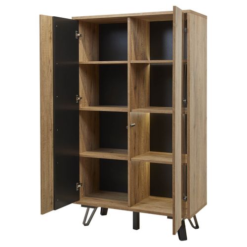 Carson - Ensemble Séjour Complet Avec Table 200cm Piètement Métal A