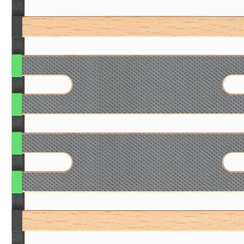Lot De 2 Sommiers 16 Lattes 80x200cm - Altozone
