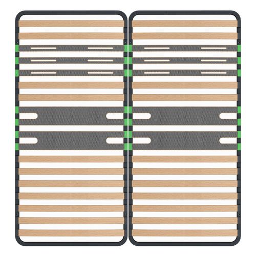 Lot De 2 Sommiers 16 Lattes 80x200cm - Altozone