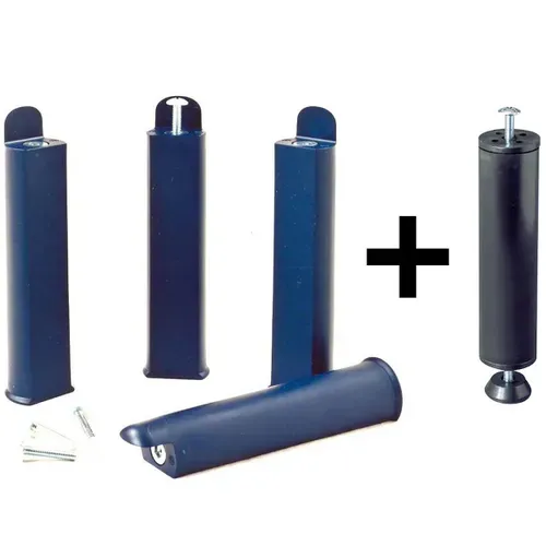Pack Sommier 2x20 Lattes 120x190cm + Pieds Bleus + Pied Central - Altolattes
