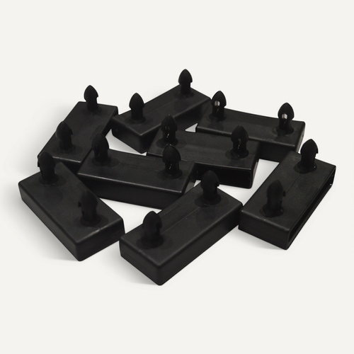 Altolattes - Lot De 8 Embouts Noirs Pour Sommier Altolattes