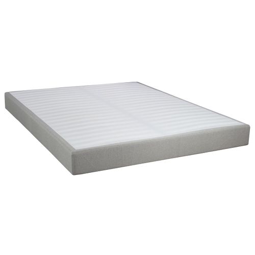 Sommier Tapissier Démontable 2x20 Lattes 160x200cm Lin + Pieds Argent 15cm - Tapikit