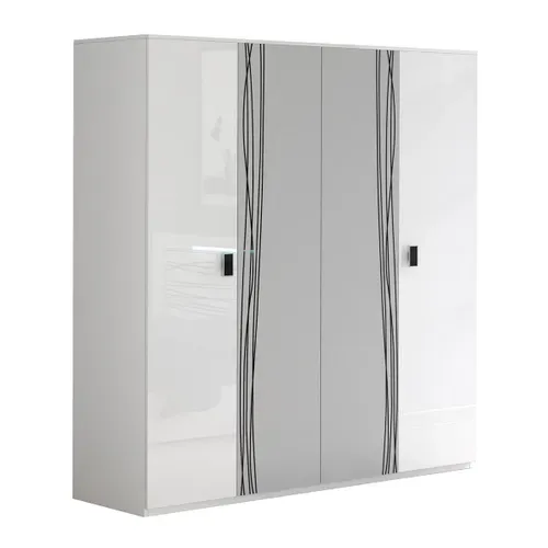 Pack Lit 160x200cm Sérigraphié Avec LEDs + Armoire - Cadiry