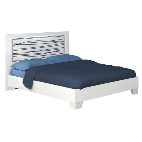 Pack Lit 160x200cm Sérigraphié Avec LEDs + Armoire - Cadiry