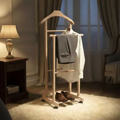 Valet De Nuit Naturel Sur Roulettes - Vitalis