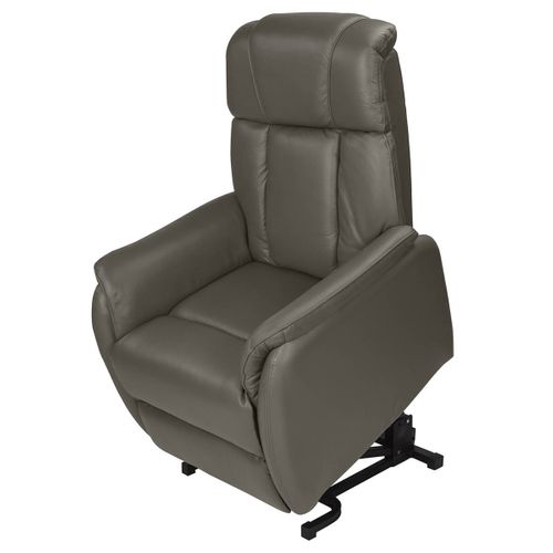 Fauteuil Relax Et Releveur Electrique Cuir Taupe - Tamise