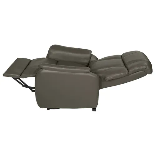 Fauteuil Relax Et Releveur Electrique Cuir Taupe - Tamise