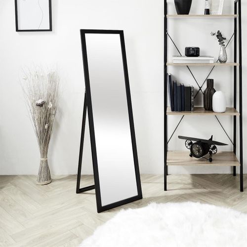 Miroir Sur Pied Noir 122 Cm - Zolus