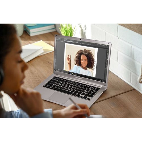 Portable 14" Fin Et Léger - Intel Celeron N4020, 4 Go, 128 Go Ssd, Gris