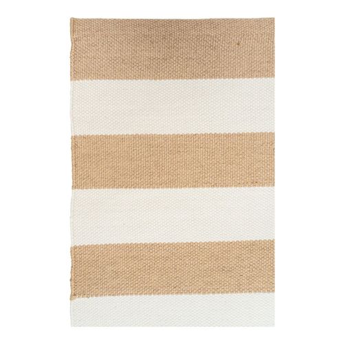 Tapis D'extérieur écoresponsable - Rayures Beige/blanc Mendoza