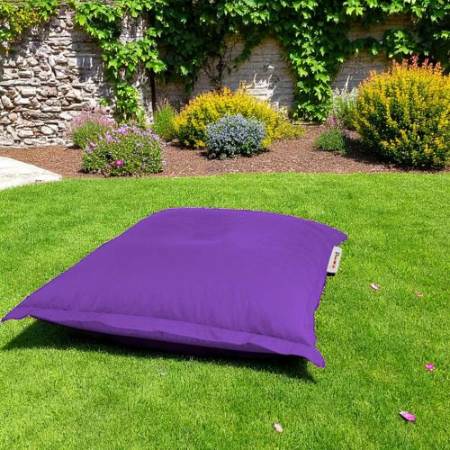 Pouf Coussin De Sol Extérieur Violet - 100 Cm Arta