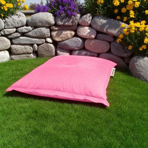 Pouf Coussin De Sol Extérieur Rose - 100 Cm Arta