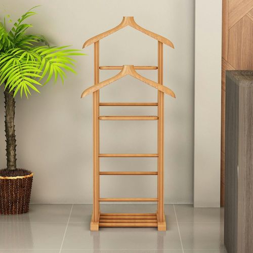 Valet De Chambre Double - Bois Clair, Vide-poches Sitia