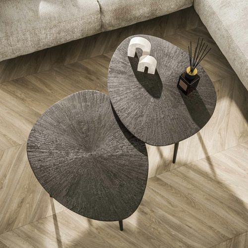 Table Gigogne Organique – Soleil Brun Bronze (lot De 2) Ralf