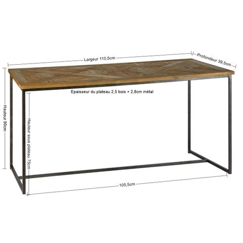Console Marqueterie 110 Cm Varsovie