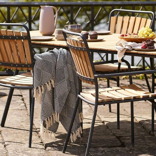 Jeté De Canapé Bleu Marine Motif Losanges - 130x180 Cm Fallon