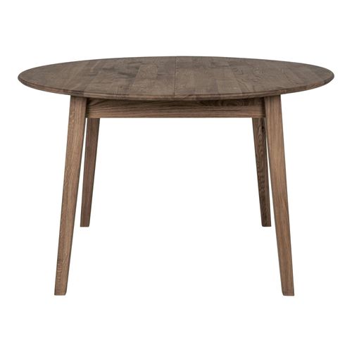 Table Extensible Ronde En Bois Brun 118-158 Cm Savone
