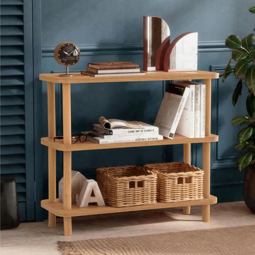 Table console  Effet Bois De Pin - 3 Niveaux Marfa
